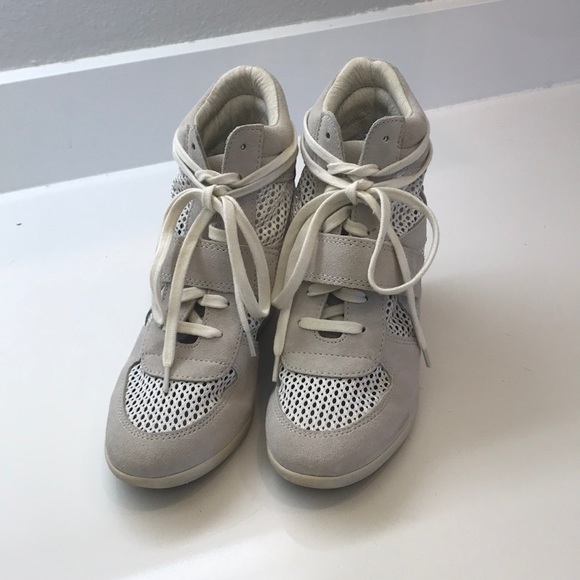 ash bowie mesh wedge sneakers